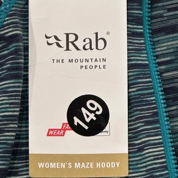 Rab Womens Maze Hoodie Hoody Jacket Size Small NWT MSRP $95 - Picture 4 of 4